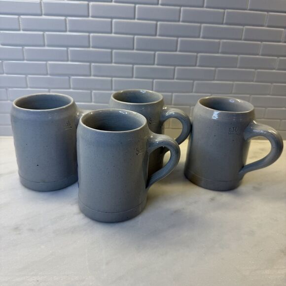 4 Germany VTG Dortmunder Ritter Brau 4.75" Beer Steins .3L K.U.F. Hohr Mugs Lot‎ - Picture 9 of 12